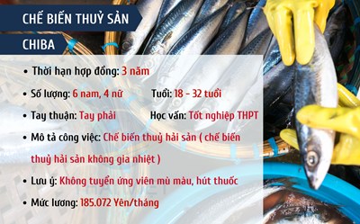 ĐƠN HÀNG CHẾ BIẾN THUỶ SẢN - CHIBA